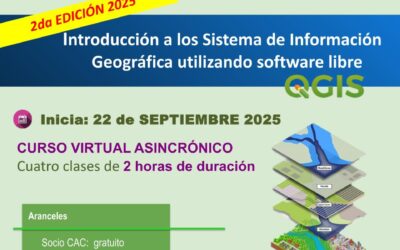 Curso virtual: 𝙄𝙣𝙩𝙧𝙤𝙙𝙪𝙘𝙘𝙞ó𝙣 𝙖 𝙡𝙤𝙨 𝙎𝙞𝙨𝙩𝙚𝙢𝙖𝙨 𝙙𝙚 𝙄𝙣𝙛𝙤𝙧𝙢𝙖𝙘𝙞ó𝙣 𝙂𝙚𝙤𝙜𝙧á𝙛𝙞𝙘𝙖 𝙪𝙩𝙞𝙡𝙞𝙯𝙖𝙣𝙙𝙤 𝙨𝙤𝙛𝙩𝙬𝙖𝙧𝙚 𝙡𝙞𝙗𝙧𝙚 𝙌𝙂𝙄𝙎