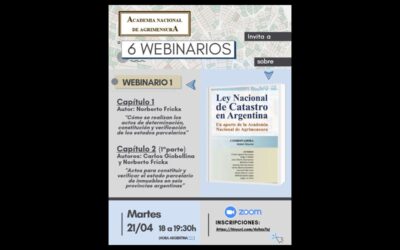 Webinarios 2026 de la Academia Nacional de Agrimensura – inicia 21/04 a las 18hs.