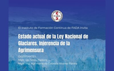 Jornada virtual sobre la Ley Nacional de Glaciares – viernes  21 de agosto a las 17:45h
